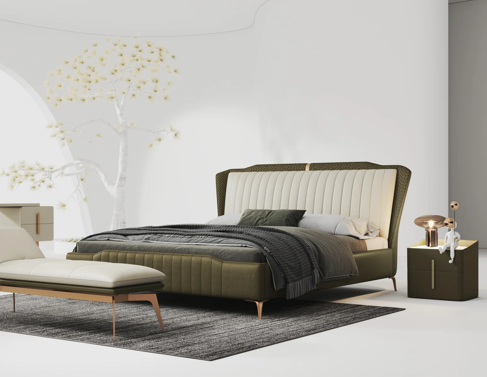 Кровать S126 из каталога поставщика QAWION